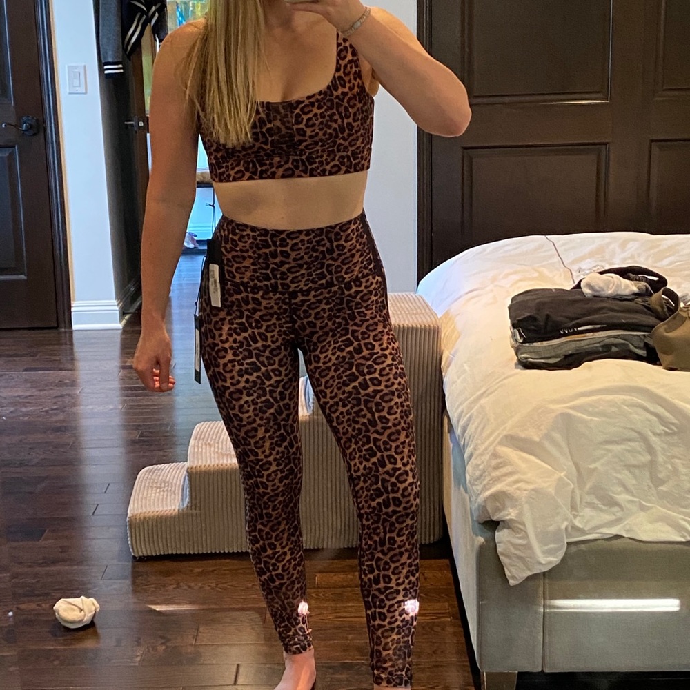 Wear it To Heart Leopard Sports Bra